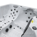Home free standing small outdoor hot tub